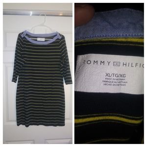 Women's Navy/Yellow Casual Dress